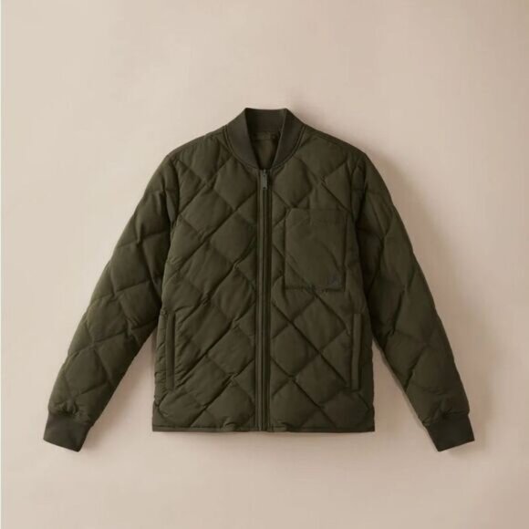 Frank and Oak The Skyline Reversible Bomber Jacket Women's Rosin Green Small NWT - Picture 10 of 10